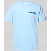 MC2 Saint Barth T-Shirt mit Statement-Print in Hellblau, Größe XL von MC2 Saint Barth