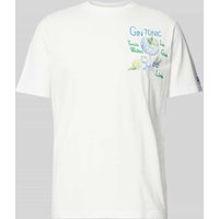 MC2 Saint Barth T-Shirt mit Statement-Print in Weiss, Größe L von MC2 Saint Barth