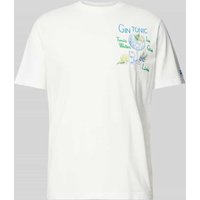 MC2 Saint Barth T-Shirt mit Statement-Print in Weiss, Größe XL von MC2 Saint Barth