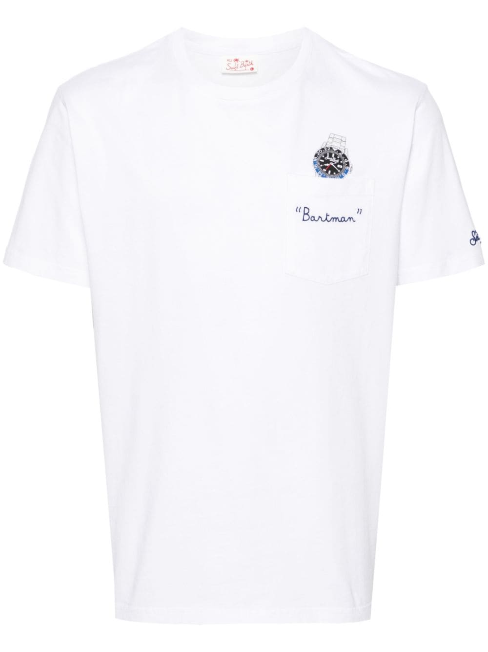 MC2 Saint Barth T-Shirt mit Uhren-Print - Weiß von MC2 Saint Barth