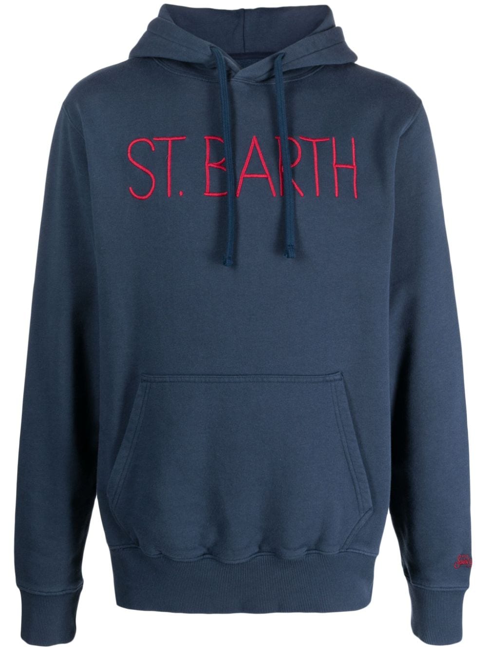 MC2 Saint Barth Hoodie mit Logo-Stickerei - Blau von MC2 Saint Barth