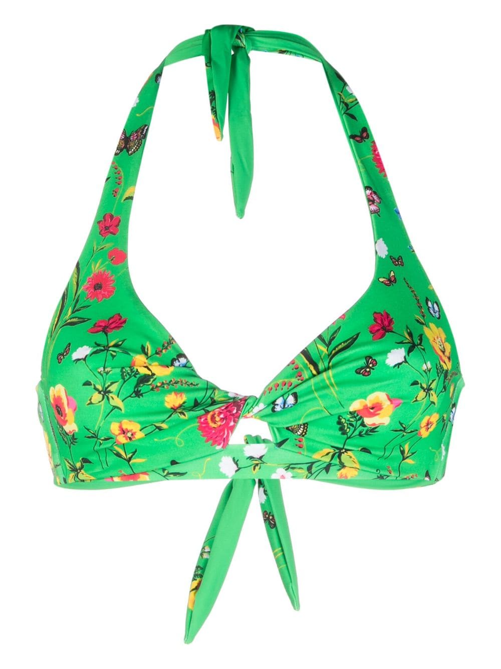 MC2 Saint Barth Bikinioberteil mit Blumen-Print - Grün von MC2 Saint Barth