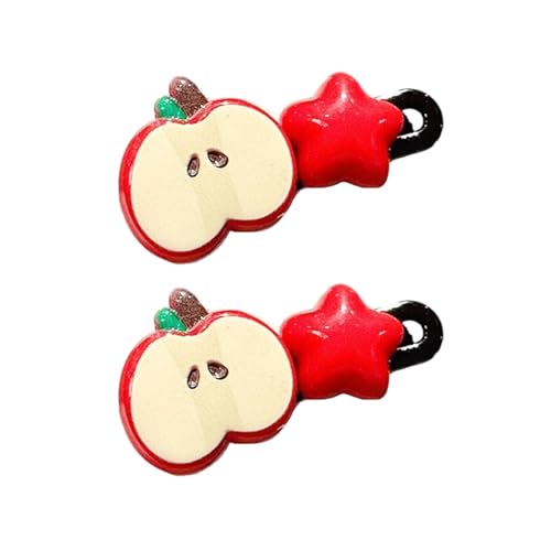 2pcs Girls Hairpins Fruit Star Designs Stilvolle Haare Clip Cartoon Haarteil Haare Erklärungen Für Partys Und Tägliche Outfits von MCAOAL