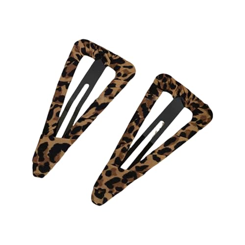 2pcs Stilvolle Leoparden Print Haarnadel Entenbill Clip Für Trendige Frauen Und Mädchen Täglich Tragen Haarstyling Accessoires von MCAOAL