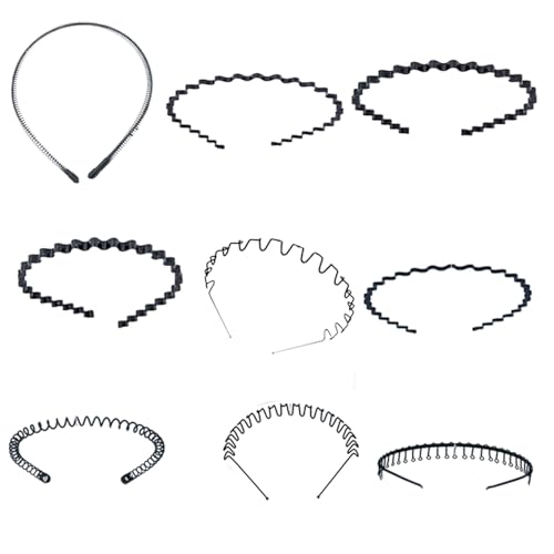 9 Pack Antiskid Kopfschmuck Luxuriöser Haarringe Multifunktional Halloween Kopfbedeckung Für Verschiedene Aktivitäten Geeignet von MCAOAL