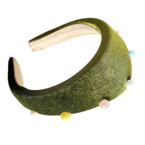 Auffällige Plüsch Stirnbänder Mit Farbenfrohen Perlen Und Perlen Mode Haarakesorien Frauenhaarstück Für Jeden Anlass von MCAOAL