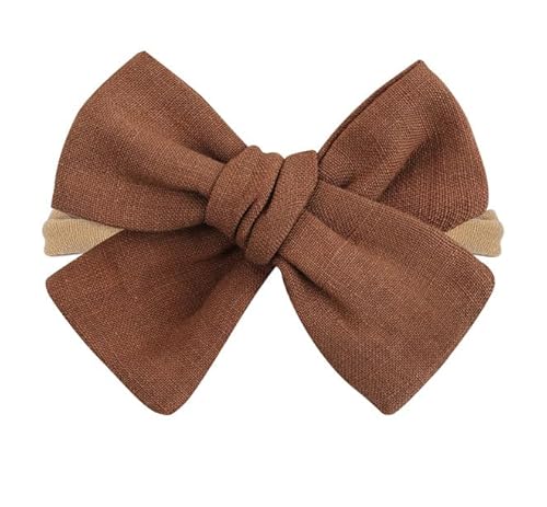 Feste Farbe Baby Stirnband Mit Bogenknoten Zauber Für Säuglinge 0 Bis 2 Jahre Modische Neugeborene Kopfschmuck Haar Ornament von MCAOAL