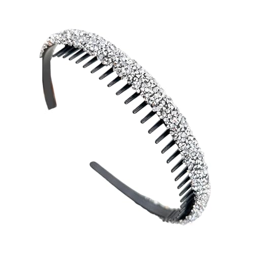 Glitzernde Volle Strasssteine ​​Haarhoop Mit Zahnkamm Stylish Gesicht Waschen Haarband Für Frauen Und Mädchen Täglich Accessoires von MCAOAL