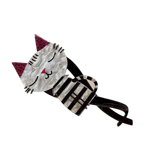 Haarklaue Clip Großer Clip Kopfbedecker Haarklaue Klemme Elegante Katzenhaarhalter Barrettes Starke Haltshaarpin Für Mädchen von MCAOAL