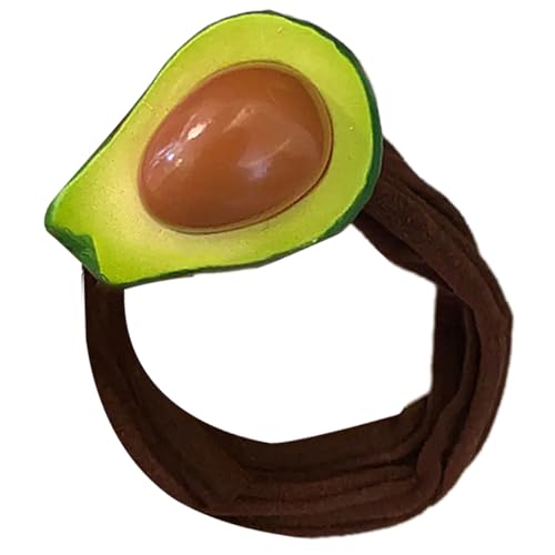 Harzfrüchte Designs Elastisches Haar Rissweiche Weich Atmungsbezogene Haarbinden Haarstyling Accessoires Für Frauen Mädchen Pferdeschwanz von MCAOAL