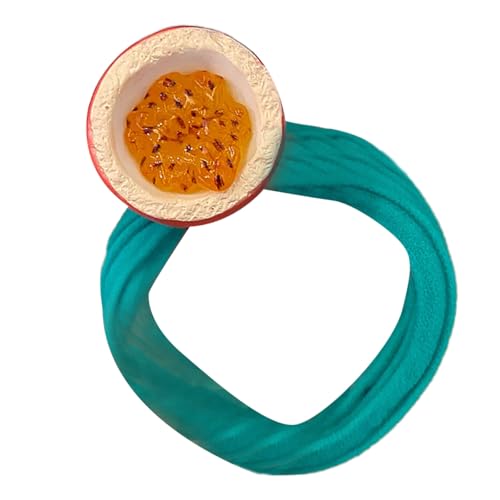 Harzfrüchte Designs Elastisches Haar Rissweiche Weich Atmungsbezogene Haarbinden Haarstyling Accessoires Für Frauen Mädchen Pferdeschwanz von MCAOAL