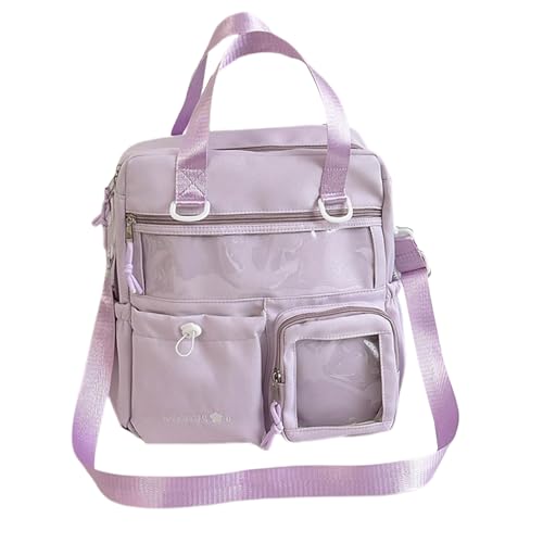 Itabag Mehrzweck Rucksack Crossbody Tasche Messengery Umhängetaschen Für Anime Display Transparent Schultasche Daypack von MCAOAL