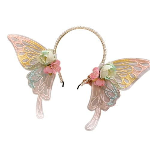 Mädchen Schmetterling Haar Accessoire Auffällige Stirnband Blumenhaarstück Für Schulveranstaltungen Und Alltägliche Outfits von MCAOAL