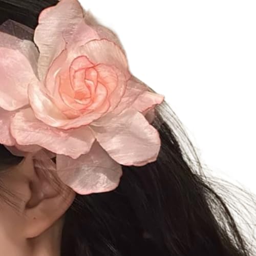 Mode Breites Haar Barrettes Einzigartige Blumenklemme Haarnadelhaarclip Stilvolle Breite Haar Accessoire Freizeitgebrauch von MCAOAL