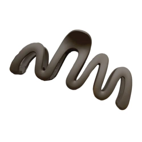 Modische Breite Haare Barrettes Einzigartige Braune Klemme Haarnadelhaarclips Stylish Wide Hair Accessoire Freizeitgebrauch von MCAOAL