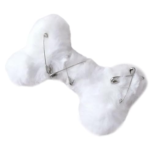 Pelzige Barrettes Kinder Haarnadel Brosche Haar Barrettes Für Frauen Mädchen Großer Knochen Haare Clip Knochen Mit Stiften von MCAOAL