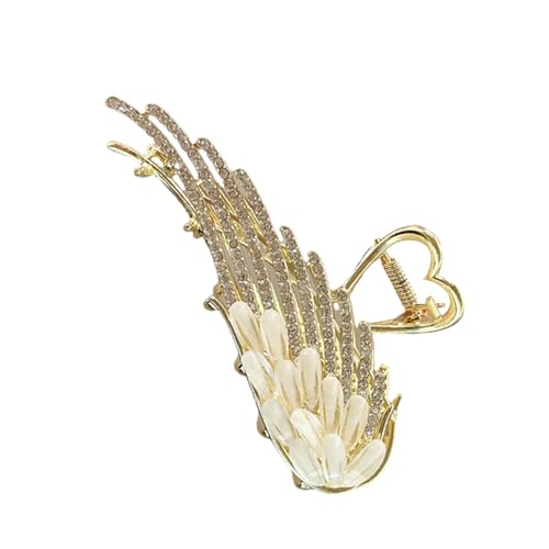 Stilvolle Funkelnde Kristallgestenkte Haarclip Mit Flügel Und Herzform Für Verschiedene Frisuren Frauen Kopfbedeckung von MCAOAL