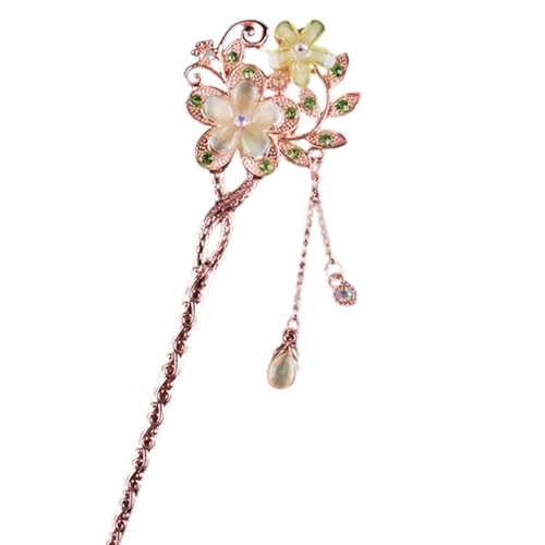Zarte Haarstange Elegante Geschnitzte Silber Haar Schmuck Kristall Chinesische Traditionelle Dekorative Haarschmuck von MCAOAL