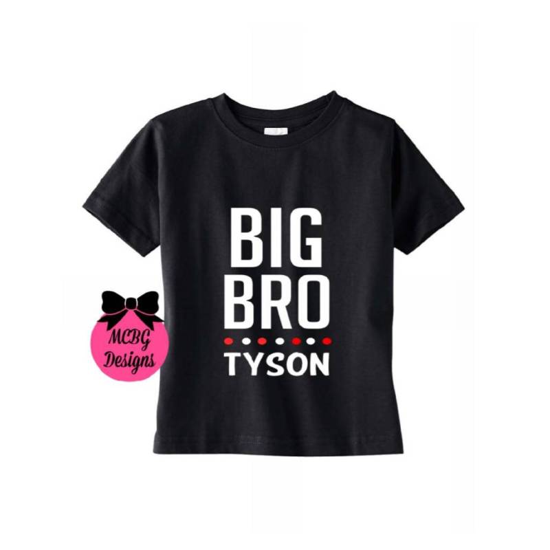 Big Brother Shirtbig Kleinkind Shirtbruder Shirtneuer Bruderbaby Ankündigunggrafik T-Shirtschwangerschaftsanzeige von MCBGDesigns