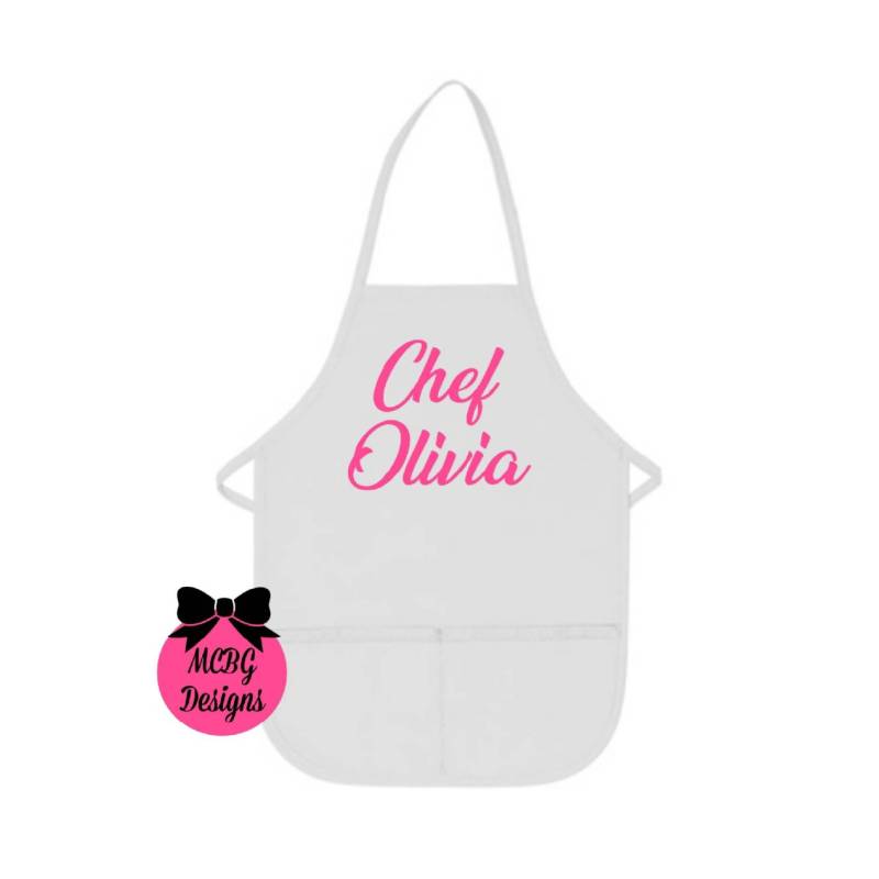 Kinder Schürzenkind Größe Schürzemädchen Schürzekinder Kochen Zubehörkinder Geschenkkind Chef Geburtstagsgeschenke von MCBGDesigns