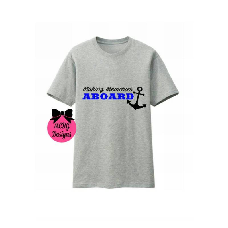 Machen Erinnerungen An Bord Erwachsene Shirt, Kreuzfahrtschiff Shirts, Strand Urlaub Bootfahren Familie Reise See Unisex von MCBGDesigns