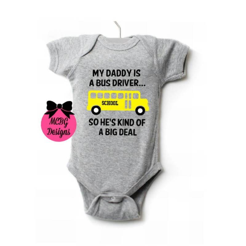 Mein Papa Ist Ein Busfahrer Shirtbusfahrer Shirtschul Bus Shirtsschul Fahrerneugeborenen Outfitsbaby Dusche von MCBGDesigns