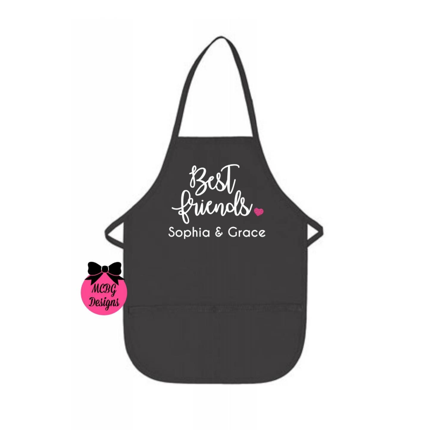 Personalisierte Schürzenbeste Freundin Geschenkfreundin Geburtstagsgeschenkfreundin Geschenkbraut Shower Geschenkesorority Schwester von MCBGDesigns