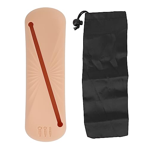 Silikon-Make-up-Pinsel-Tasche, Reiseutensilien-Make-up-Organizer, Schräge Öffnung, Silikon-Make-up-Pinselhalter, Braun, Staubdicht, Großes Fassungsvermögen, Khaki L von MCDSAJ