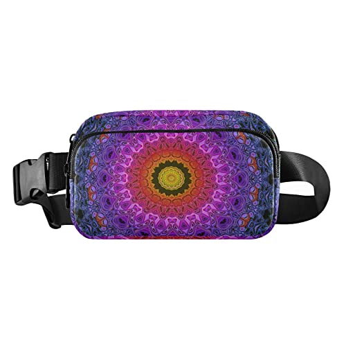 Vintage Floral Fanny Pack for Women Men Crossbody Belt Bag Fashion Waist Packs Purse with Adjustable Strap Travel Chest Bag for Teen Girls Boys, Mehrfarbig, Large von MCHIVER