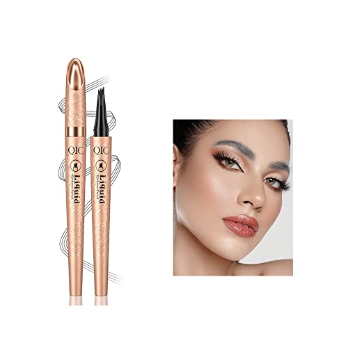 4 Claw Liquid Eyebrow Pencil, Wasserfester Tattoo Augenbrauenstift, Professioneller Makeup Augenbrauenstift, Natürliche wilde Augenbraue (03#Grau) von MCLINXI