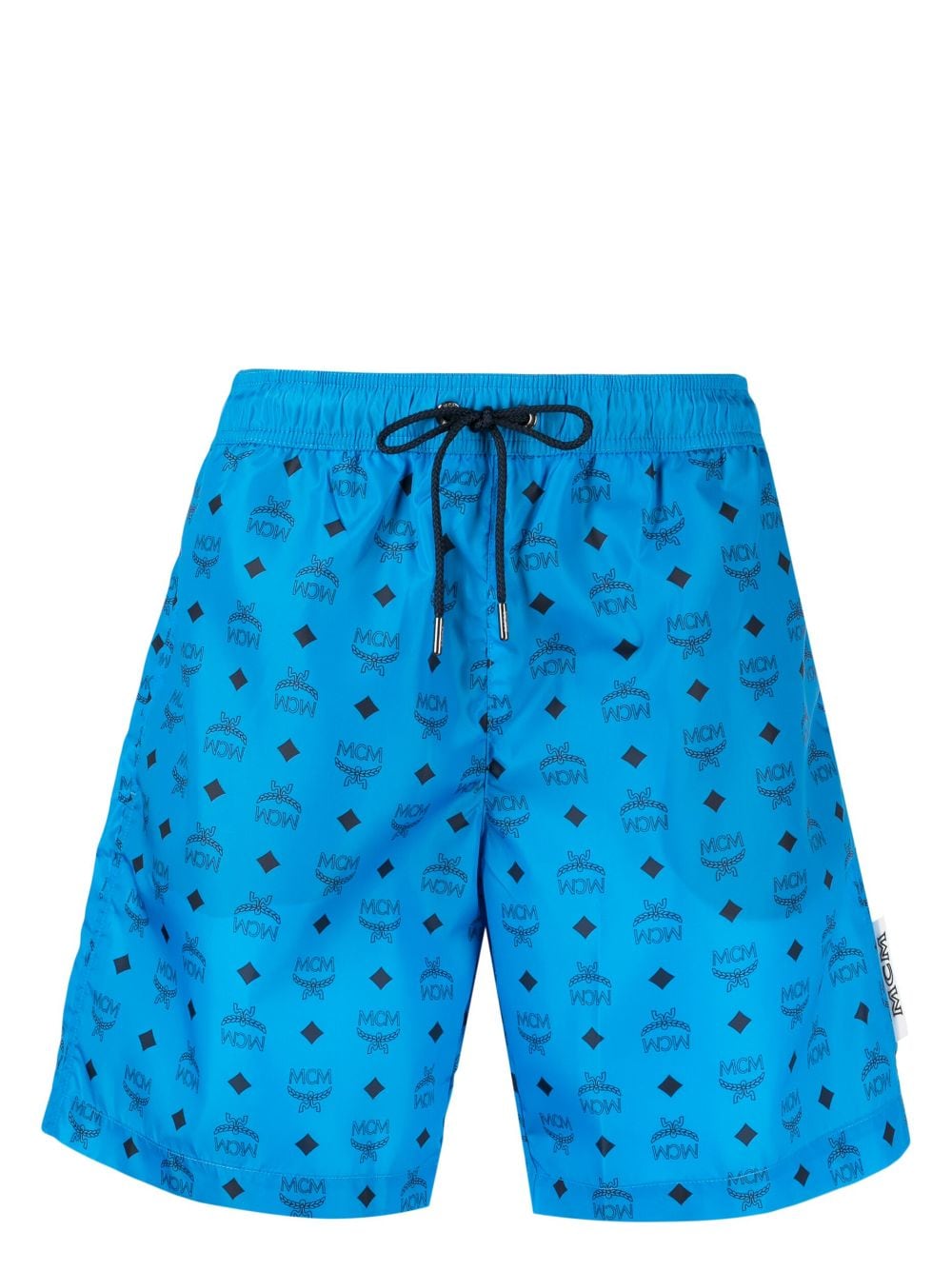 MCM Badeshorts mit Monogramm-Print - Blau von MCM