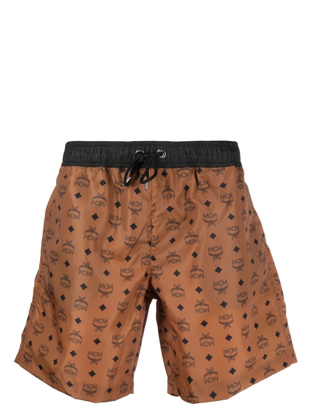 MCM Badeshorts mit Monogramm-Print - Braun von MCM