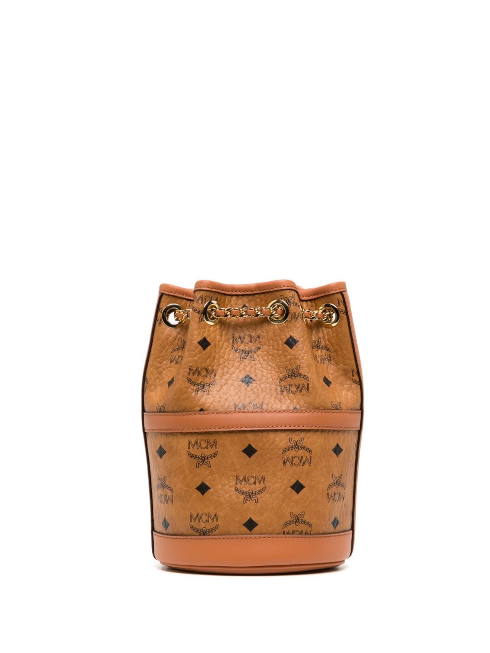 MCM Mini Aren Rucksack aus Leder - Braun von MCM