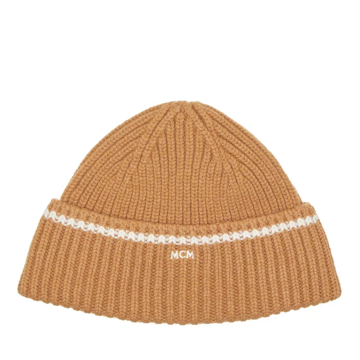 MCM Mützen - Mcm Col Wool/Cashmere Beanie - Gr. ONE - in Cognacbraun - für Damen von MCM