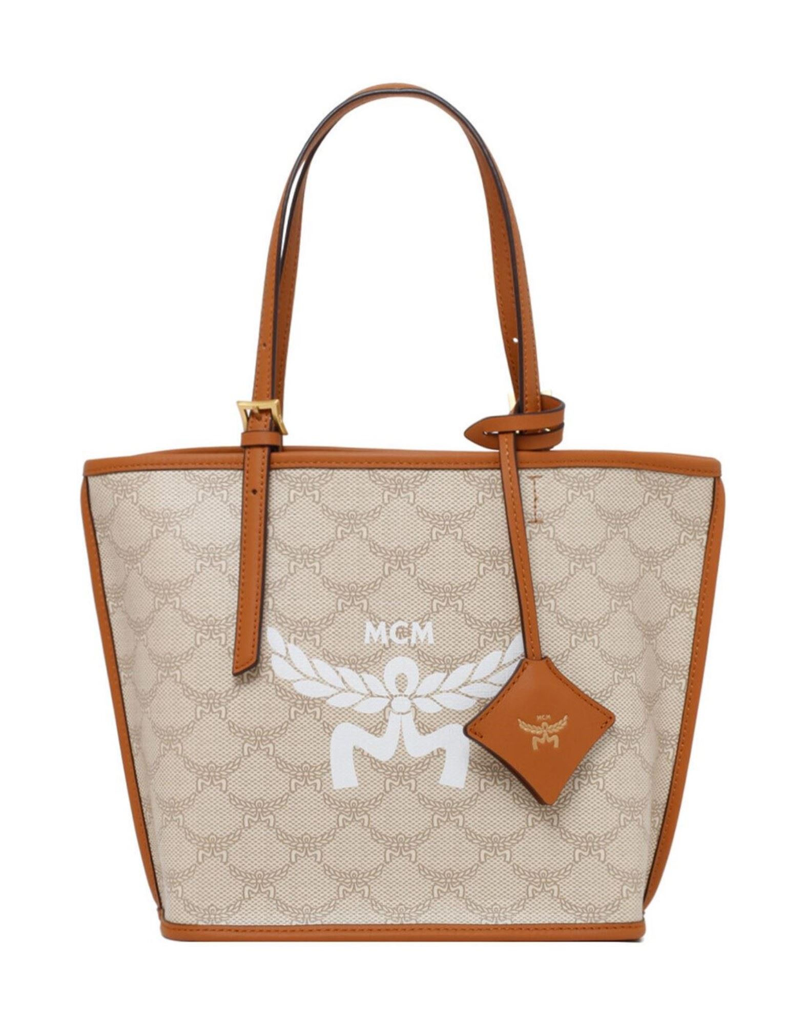 MCM Schultertasche Damen Cremeweiß von MCM