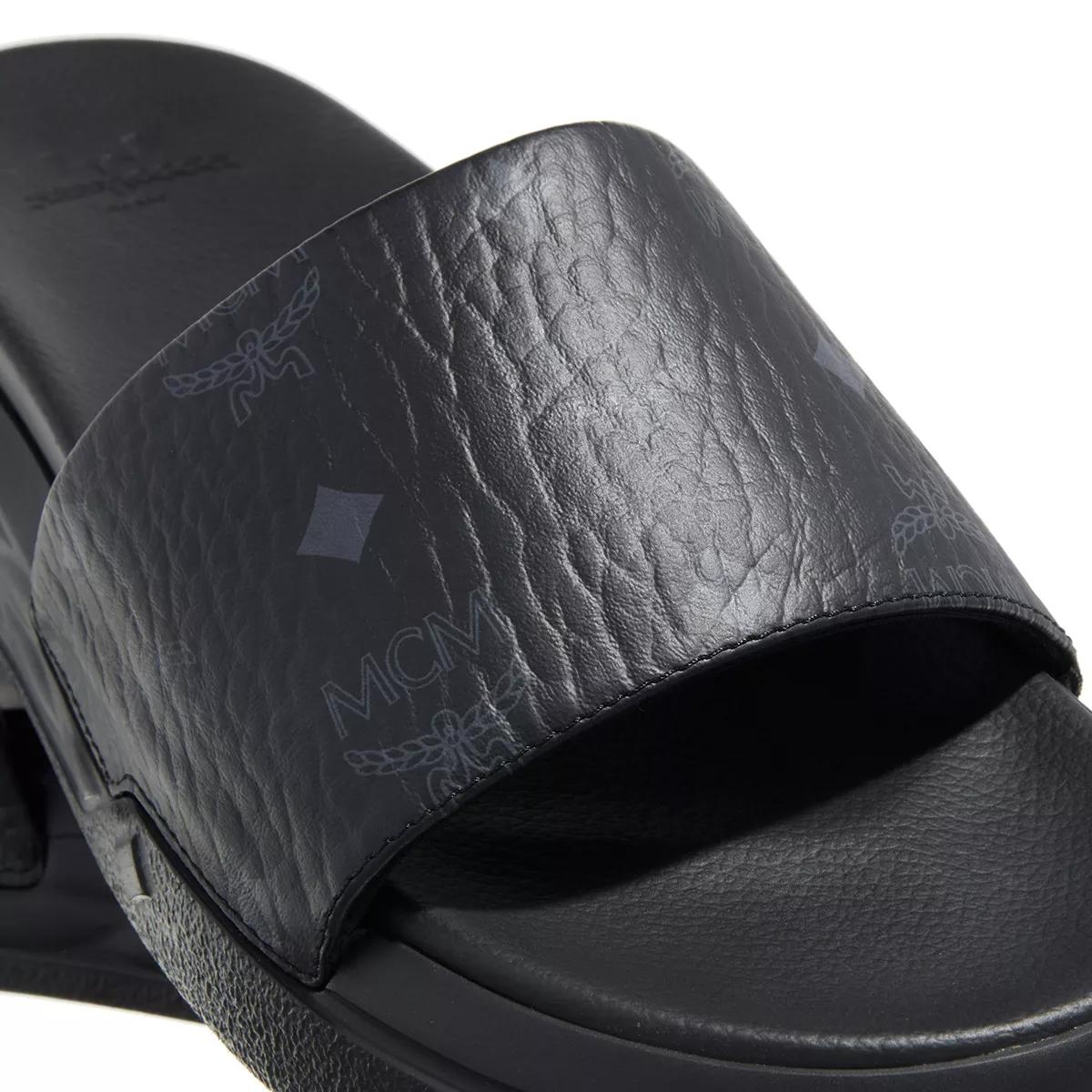 MCM Slipper & Pantoletten - U Mcm Col Vi New Slide - Gr. 36 (EU) - in Schwarz - für Damen von MCM