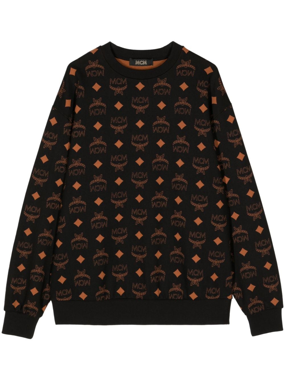 MCM Sweatshirt mit Monogramm-Print - Schwarz von MCM