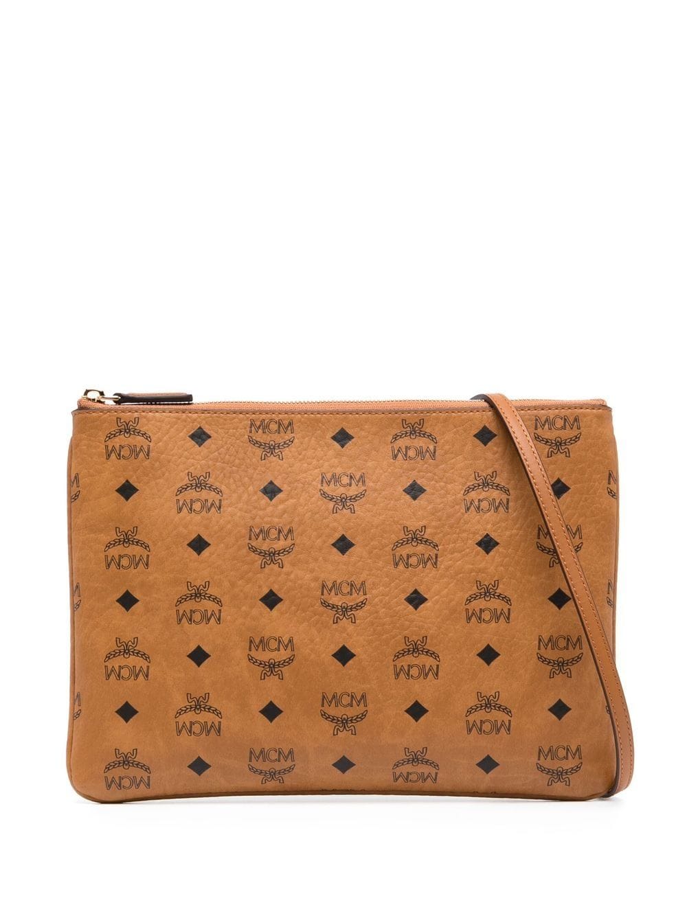 MCM Umhängetasche mit Logo-Print - Braun von MCM