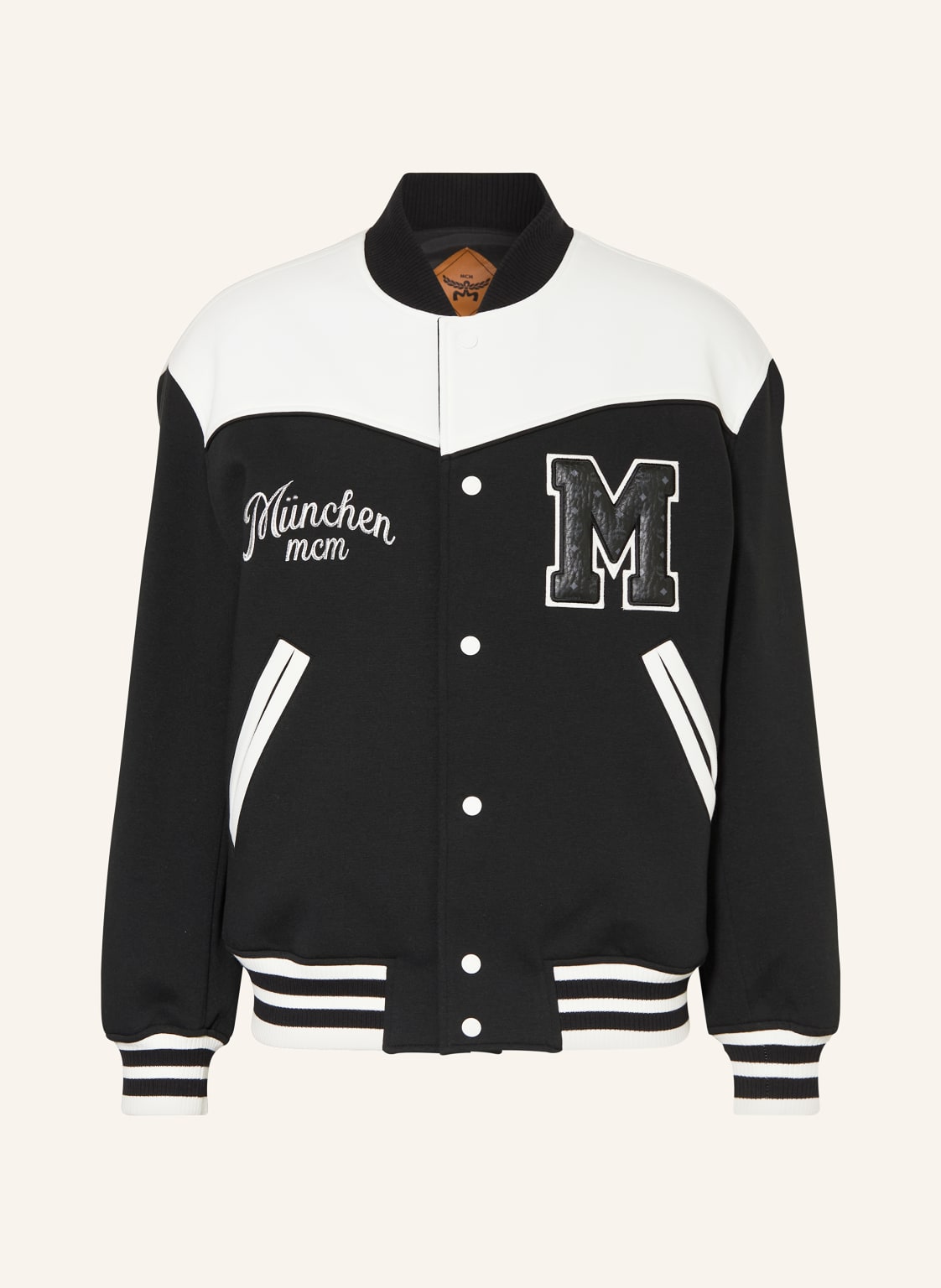 Mcm College-Jacke schwarz von MCM