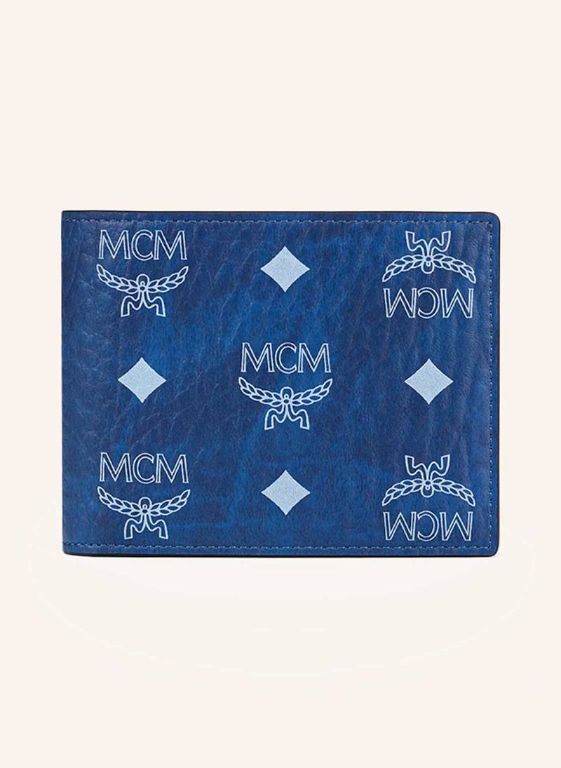 Mcm Geldbörse Aren Visetos Small blau von MCM