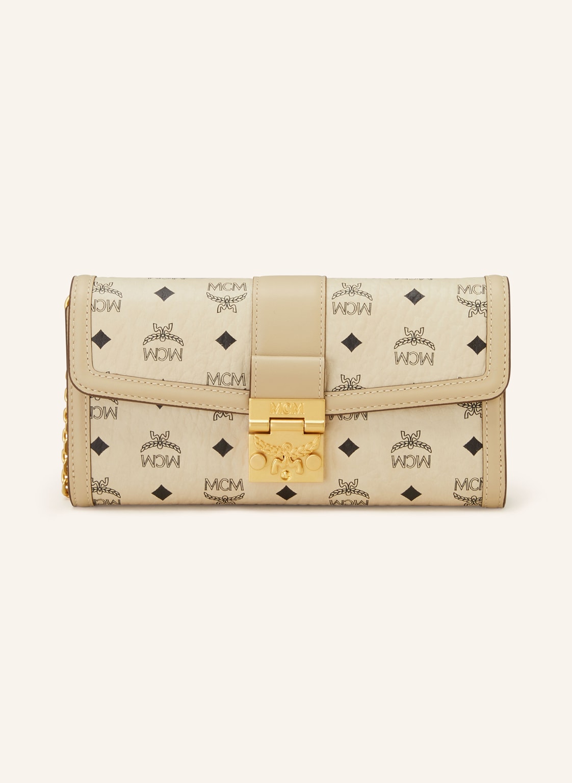 Mcm Geldbörse Tracy Zum Umhängen beige von MCM