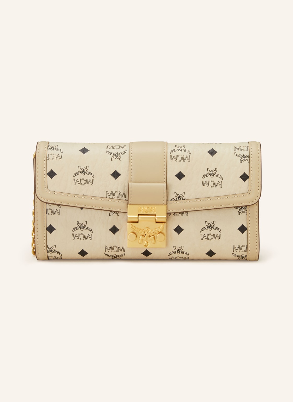 Mcm Geldbörse Tracy Zum Umhängen beige von MCM