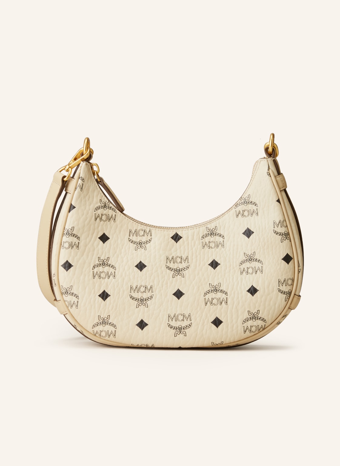 Mcm Handtasche Aren Visetos Small beige von MCM