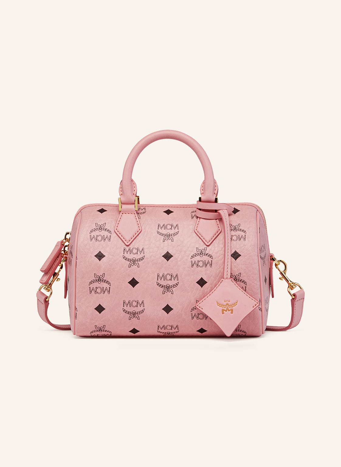 Mcm Handtasche Ella Vi Boston Small rosa von MCM