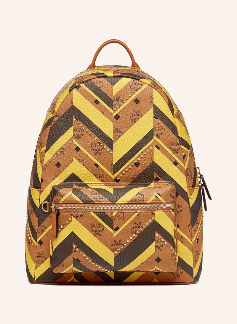 Mcm Rucksack Mit Schmucksteinen braun von MCM