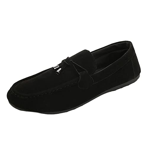 Loafer-Schuhe, die Mokassins for Männer Fahren, runde Kappe, Raucher-Loafer, Quaste, einfach, leicht, Flacher Absatz, rutschfest, flexibel, lässig for Hineinschlüpfen Für Jede Kleidung (Color : Schwa von MCMUS