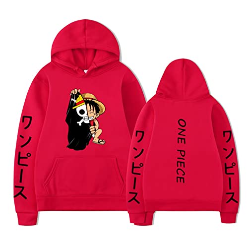 MCMYCO Anime Kleidung One Piece Zoro Luffy Hoodies Herren Kapuzenpullover Paar-Stil Top Streetwear Warm Pullover Anime Merch Cosplay (Color : 4, Size : M) von MCMYCO