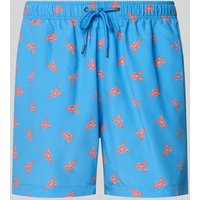 MCNEAL Badehose mit elastischem Bund in Metallic Blue, Größe XXL von MCNEAL