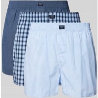 MCNEAL Boxershorts mit Label-Patch im 3er-Pack in Bleu, Größe XL von MCNEAL