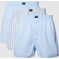 MCNEAL Boxershorts mit Label-Patch im 3er-Pack in Hellblau, Größe L von MCNEAL